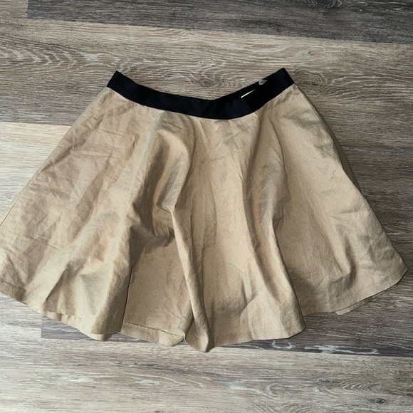 Alice + Olivia Tan & Black Blaise Mini Skirt - Size 6 - Picture 2 of 7